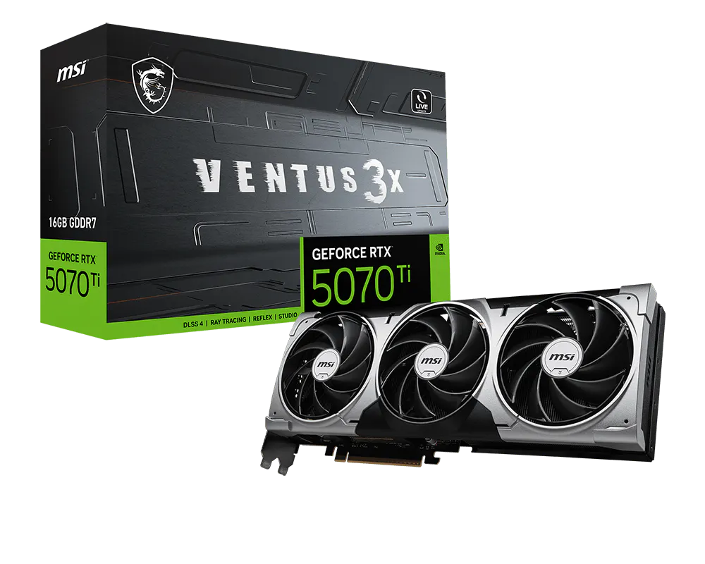 MSI GeForce RTX 5070 Ti 16G VENTUS 3X